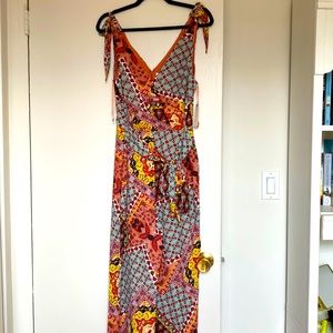 Anthropologie multi colored jumpsuit, size small